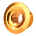 thumbnail image 1 of Accesorios para bicicletas Tapa de manivela de bicicleta M18 MTB tapa de tornillo accesorio de bielas de aleación de aluminio (dorado) FLhrweasw Nuevo, 1 of 8