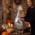thumbnail image 6 of AZXY Porch Goose Outfit, Fits 23 Inch Porch Goose Statue, Goose Costume, Goose Clothes for Cement Plastic Goose, Duck Goose Clothing, Outdoor Sculpture Decor for Yard Patio Front Porch Garden, 6 of 7