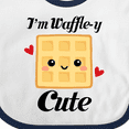 thumbnail image 4 of Inktastic Waffle Pun Im Waffle-y Cute Girls Baby Bib, 4 of 4