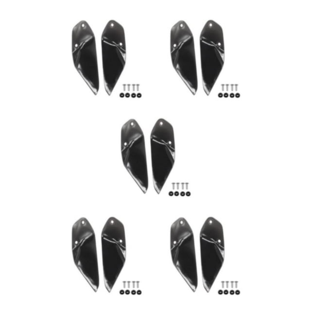 ZheElen Versatile Windscreen Plate Side Panel For All-Weather Protection High Performance Stability smoky black 5Set