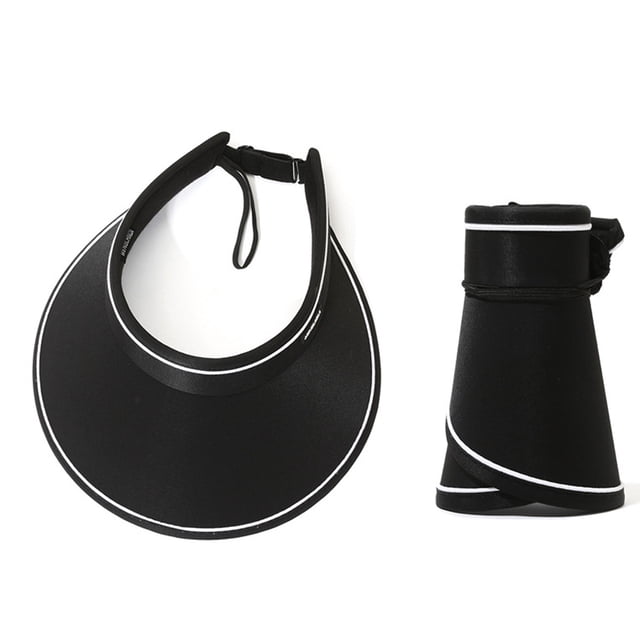 Sombreros plegables con visera para mujer, ala ancha, gorra de golf plegable para mujer, sombrero de playa para mujer, sombrero de viaje con protección UV, sombrero plegable para el sol