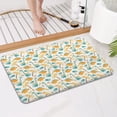 thumbnail image 4 of White Cartoon Dinosaurs Palm Trees Pattern Bathroom Rugs Mat,Non Slip Microfiber Bathroom Rug,Rubber Backing,Soft Bathroom Mats for Bathroom Floor,Tub and Shower,17x27in(43x68cm), 4 of 5