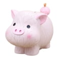 thumbnail image 1 of Hucha con forma de cerdo con dibujos animados de cerditos para niños, monedero, 1 of 1