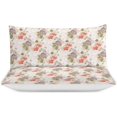 thumbnail image 3 of HAHDAXIA Floral Pattern Bedding Solid Comforter Set for All Seasons,3 Pieces(1 Comforter+2 Pillowcases),Soft Microfiber Bedding Set Full(79"x90"), 3 of 7
