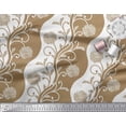 thumbnail image 3 of Soimoi polyester Crepe Fabric Leaves & Dahlia Floral Print Sewing Fabric Yard 42 Inch Wide, 3 of 3