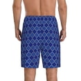thumbnail image 3 of Kdxio Blue Lantern Shapes Print Mens Sleep Shorts Bottoms Soft Comfy Pajama Wear Pants with Drawstring Pockets, 3 of 7