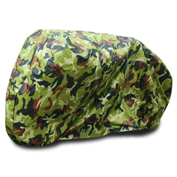 XL 190T Motorcycle Cover Camouflage Snow Waterproof for Harley Davidson