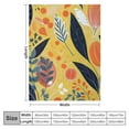 thumbnail image 4 of FUMJ  Blanket Throw for Sofa, Bed, Camping, Travel,Mid Century Abstract Boho Leaves Colorful Lightweight Super Soft Cozy Luxury Bed Blanket, 4 of 6