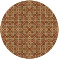 thumbnail image 1 of Ahgly Company Machine Washable Indoor Round Transitional Caramel Brown Area Rugs, 5' Round, 1 of 7
