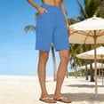 thumbnail image 2 of Weikingp Womens Bermuda Shorts，Womens Athletic Shorts Beach Short Pants Plus Size Shorts Walking Athletic Shorts Womens Casual Shorts Womens Shorts Ladies Shorts Blue XL, 2 of 7