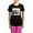 With Pink Pant, variant on CafePress - Creation Of Labs Pajamas - Women's Short Sleeve Print T-Shirt and Pants Dark Cotton Pajama Set