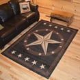 thumbnail image 2 of Mayberry Rug HS3683 5X8 5 ft. 3 in. x 7 ft. 3 in. Hearthside Western Star Ebony Area Rug, 2 of 2