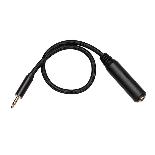 Adaptador de audio estéreo de cobre puro de 1/8'' (3,5 mm) macho a 1/4'' (6,35 mm) hembra 03 metros