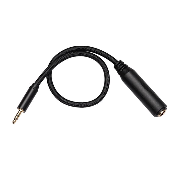 Adaptador de cable de audio estéreo TRS de 3,5 mm a 6,35 mm para amplificador de cine en casa 03 metros
