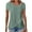 Green, variant on Tops for Women Trendy Eyelet Ruffle Short Sleeve V Neck Irregularly Dressy Casual Tunic Tops