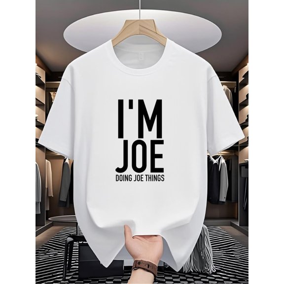 Funny Slogan Graphic T‑Shirt for Men Women, Casual Humor Short Sleeve Crewneck Everyday Tee Top