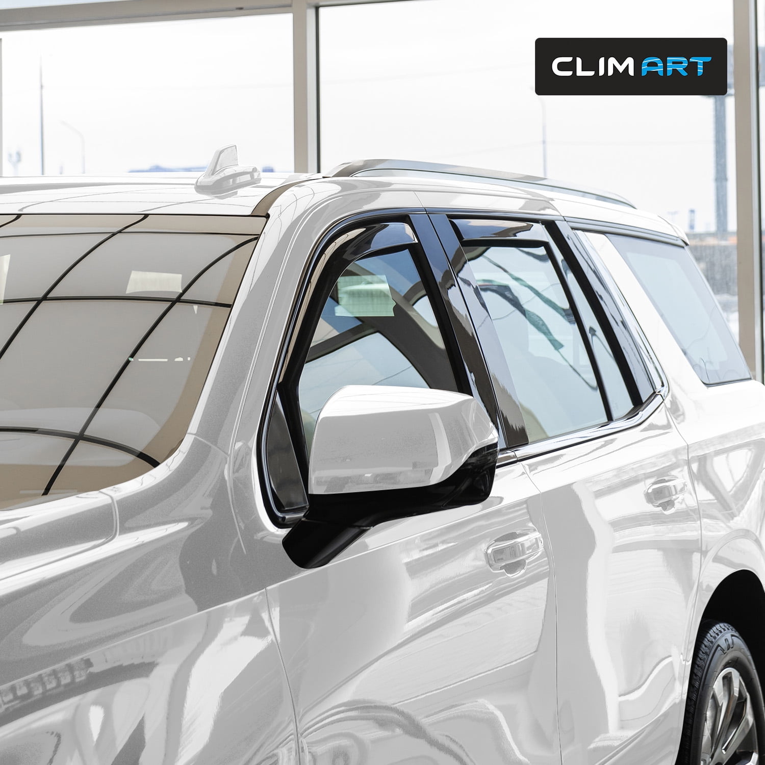 CLIM ART in-Channel Incredibly Durable Rain Guards for GMC Yukon 2021-2026, Original Window Deflectors, Vent Window Visors, Vent Deflector, 4 pcs. - 621188