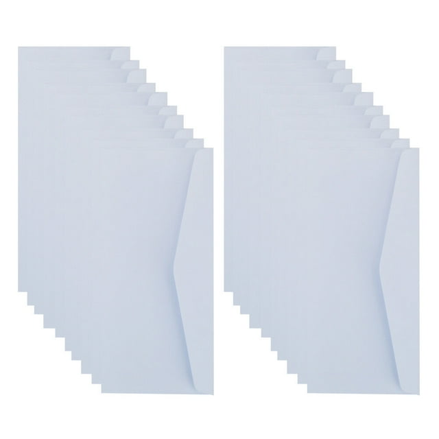 Miangastore 20Pcs White Blank Paper Envelopes for Storage Durable and Biodegradable Suitable for Documents