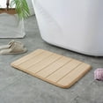 thumbnail image 4 of Memory Foam Bath Mat Set Soft Absorbent Non Washable Bathroom Rug Toilet Mat for Universal Comfort, 4 of 4