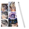 thumbnail image 3 of Hair Razor Pen Stainless Steel Hair Razor Pen Modeling Face Trim Engraving Pen Silver, 3 of 8