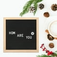 thumbnail image 4 of Changeable Letters Numbers Room Letter Board, Simple and Classic Style Felt Board, Felt Letters Message Board for Classrooms Offices Black,Grey, 4 of 8