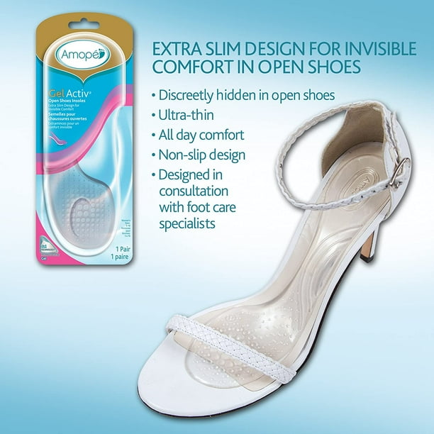 Plantillas de gel para zapatos abiertos, tacones, sandalias, 1par