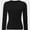 Black, variant on Women's Long Sleeve T-shirts Crew Neck Slim Fit Layered Crop Tops Soft Basic Tee