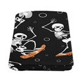 thumbnail image 2 of CADecor Skateboarding Jumping Skeletons Haloween Blanket Throw Super Soft Warm Bed or Couch Blanket 58x80 inches, 2 of 2