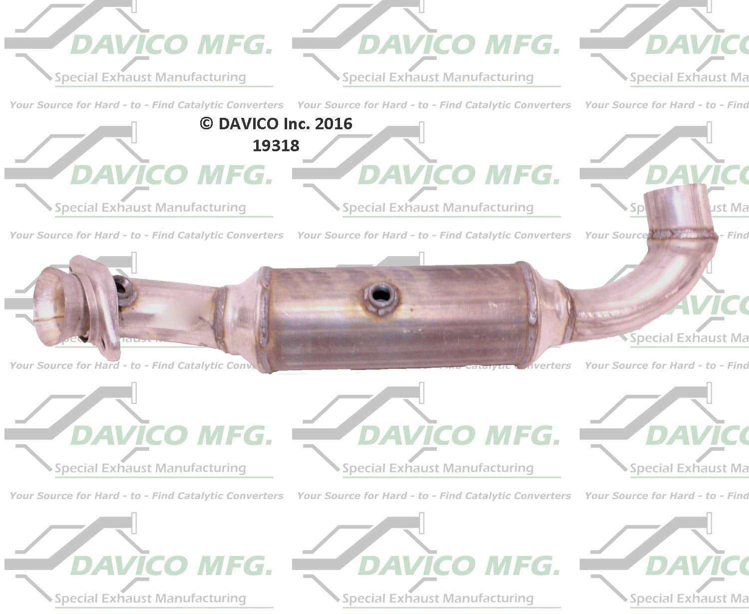 Davico Mfg Catalytic Converter P/N:19318 Fits select: 2009-2010 FORD F150, 2007-2013 FORD EXPEDITION