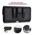 thumbnail image 5 of EBIZCITY Phone Holster for Galaxy A01 A11 A10E A21 A51 A71 A12 A03 A13 A32 A52 A42 S9 S10E S20 FE Note 8 9 10 20 Ultra, PU Leather Belt Clip Loops Pouch Phone RFID Blocking Card Holder Case -Black, 5 of 6