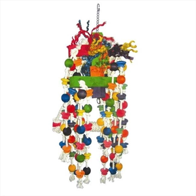 AandE Cage Company Large Rope Swing with Rope Knots and Wood Wood/Rope