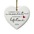 thumbnail image 6 of A Robin In The Garden Ceramic Heart,Because Someone We Love is in Heaven Ornament, Porcelain Heart Keepsake,Robins Memorial Gift,Sympathy Gift,Bereavement Ornament,Memorial Quote Gift S5C7, 6 of 6