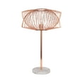 thumbnail image 2 of Sagebrook Home Rose Gold Modern Glam Metal Table Lamp, 28 Inch, 2 of 10