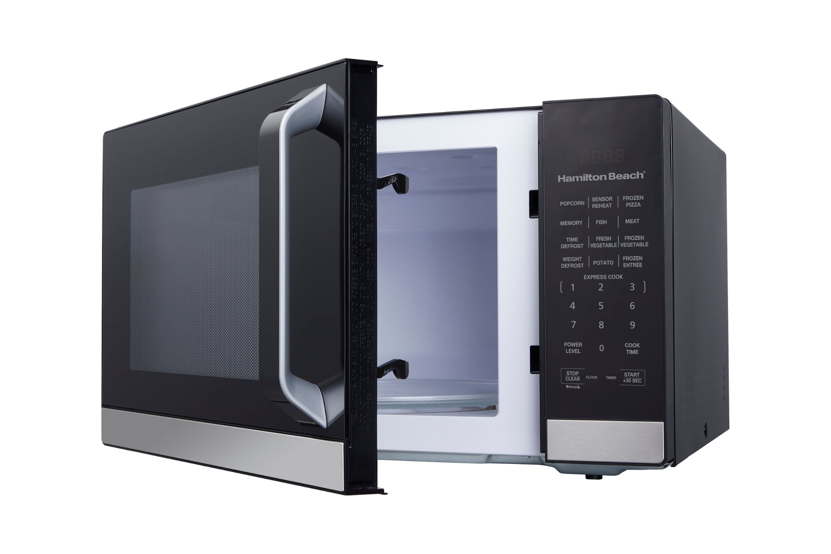 Hamilton Beach 1.4 Cu.ft. Microwave Oven, Stainless Steel, with Sensor - image 4 of 6