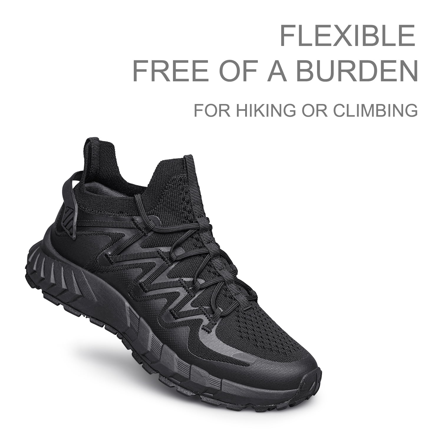 Men's Walking Shoes Hands Free Slip On Sneaker Strap Running Tennis Shoes for Flat Feet Plantar Fasciitis Workout Shoes Black Size 9