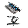 thumbnail image 1 of 2x 12V Computadora PC Funda De Enfriamiento Del Ventidor Regudor 4pin / 3pin Speed ​​Controller Sunnimix Hub del ventilador de enfriamiento, 1 of 7