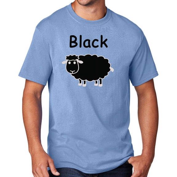 Men's Black Sheep of the Family T-shirt, 6XL Light Blue