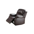 thumbnail image 5 of Hommoo Recycled Leather Manual Single Rocker Recliner Sofa, Heavy Duty Reclining Chair for Home with Overstuffed Arm and Back, Brown, 5 of 6