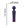 thumbnail image 5 of Royal Gems Scepter Silicone Mini Personal Massage Wand, Purple, 5 of 5