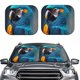 thumbnail image 2 of Balery Modern Style Blue Parrot Parasol para parabrisas de coche de 2 piezas | Parasol plegable para parabrisas delantero de coche para la mayoría de sedanes-Medium, 2 of 6