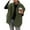 04# Dark Green, variant on Huankd Womens Fuzzy Fleece Vest Casual Oversized Warm Button Down Sherpa Vest Jacket with Pockets Dark Green S