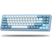 Womier S-K71 68% Aluminum blue Mechanical Keyboard for Gaming Enthusiasts, Akko CS Key Switches, Computer Hardware