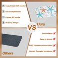 thumbnail image 4 of Coastal Teal Orange Starfish Stair Treads Non Slip for Steps Nautical Minimalist Ocean Summer 4 Pcs Reusable Adhesive Stair Runner Mats for Dogs Elders Carpet Treads Rugs for Staircase 8x30 In, 4 of 9