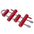 thumbnail image 1 of xinxixnxx Aluminum Rock Climbing Rack Descender Rappelling Access Rack Descender Rappelling Descending Gear 4 Bar Red, 1 of 9