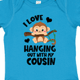 thumbnail image 4 of Inktastic Monkey I Love Hanging out with My Cousin Boys or Girls Baby Bodysuit, 4 of 5
