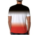 thumbnail image 5 of Waiimak Hommes Décontracté Col Rond Populaire Gradient Sport Manches Courtes Tops T-Shirt, 5 of 5