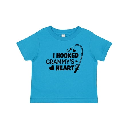 

Inktastic I Hooked Grammy s Heart with Fishing Rod Gift Baby Boy or Baby Girl T-Shirt