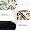 thumbnail image 5 of FORMRS Makeup Bag Travel Cosmetic Organizer for Women Fold Flat Zipper Pouch with Handle, Abstract Fish Pattern, 5 of 8