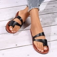 thumbnail image 5 of Ketyyh-chn99 Dressy Sandals Women Shoes Ladies Slippers Women's Slip On Platform Sandals Comfortable Open Toe Flatform Sandals Black,6.5, 5 of 5