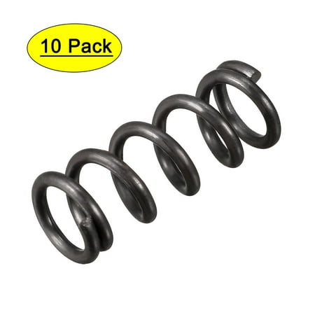 

1.2mm Wire Dia 8mm Outer Diameter 20mm Length Compression Spring Black 10Pcs